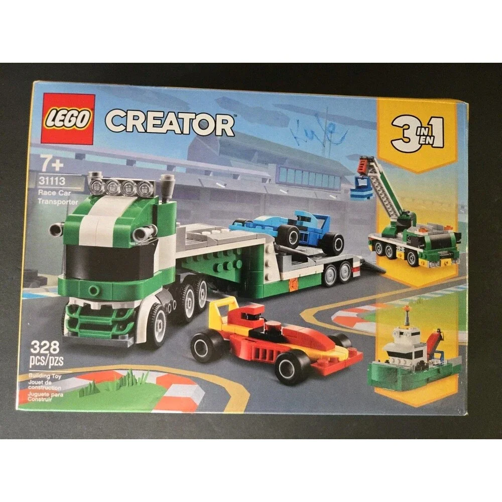 NEW LEGO Creator 3 In 1 Race Car Transporter 31113 Sealed Slight Box Dent